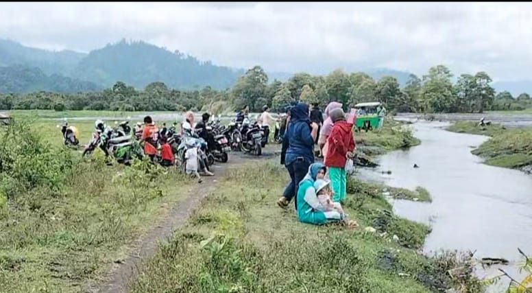 Lokasi Timbunan Abu Vulkanik Gunung Kerinci Jadi Objek Wisata Dadakan