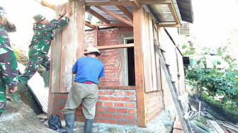 Direhab Satgas TMMD, Rumah Agus Tak Lagi Berdinding Papan