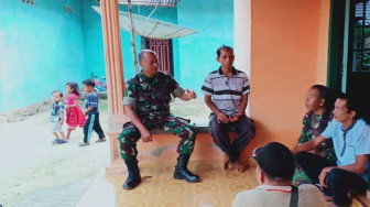 Danramil Muara Bulian Silaturahmi ke Rumah Orangtua Asuh