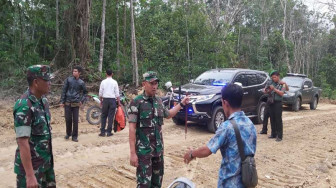 Dandim Tinjau Pembukaan Jalan TMMD