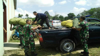 Peralatan TMMD 105 Kodim 0415/BTH Dikumpulkan di Gedung Sorga