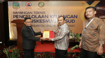 Belajar Tatakelola Keuangan, Bendahara BLUD Puskesmas dan RSUD Tanjabbar Ikut Bimtek