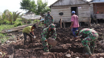 Tinjau Lokasi TMMD, Dandim Tanjab Harapkan Bedah Rumah Bermanfaat