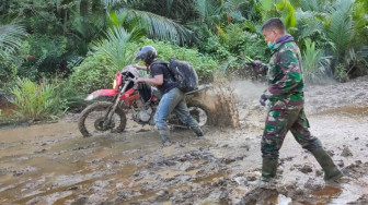 Sulitnya Medan menuju Sasaran TMMD, Tak Surutkan Semangat Pengabdian Untuk Negeri