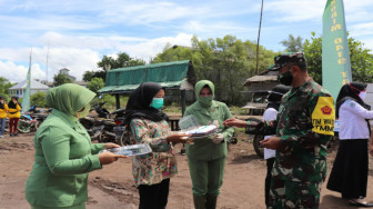 Tinjau Poskotis TMMD Kodim Tanjab, Tim Wasev Jalani Prosedur Protokol Kesehatan