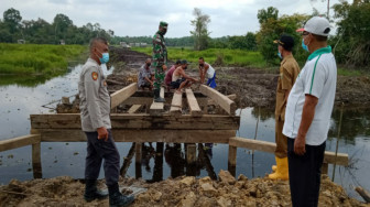 Kodim Batanghari Bangun Dua Jembatan, Satu Hampir Selesai