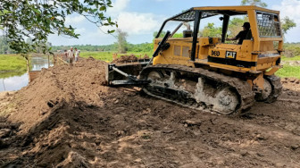 Satgas TMMD Kodim Batanghari Mulai Ratakan Pembangunan Jalan