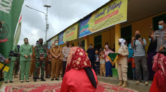 Hadiri Pembukaan TMMD 110 Kodim Batanghari, Danrem Gapu Disambut Tarian Sekapur Sirih