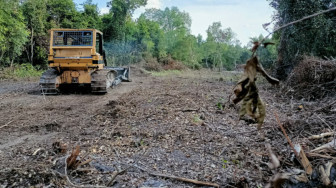 Pembangunan Jalan Penghubung Dua Desa di Sungaiterap Sudah 85 Persen