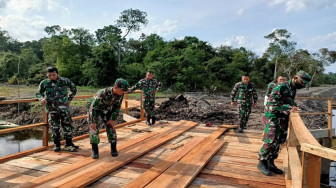 Pembangunan Jembatan Sungaiterap Sudah 75 Persen