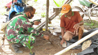 Kapten Rilman Belajar Menanam Pinang