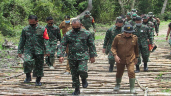 Danrem Garuda Putih Tinjau Pelaksanaan TMMD 110 Kodim Batanghari