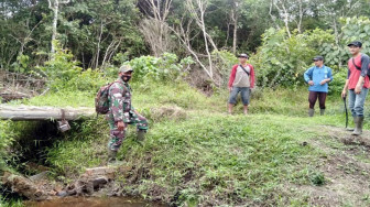 Jalan Penghubung Desa Sungaiterap – Sungaigelam Butuh Gorong-Gorong