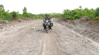 Naik Motor, Kolonel Ibnu Tinjau Jalan TMMD