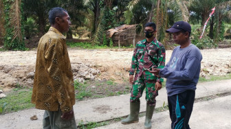 Satgas TMMD Sosialisasi Pasang Gorong-Gorong