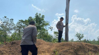 Kapolda Tinjau Lokasi Kebakaran Akibat Ledakan Sumur Minyak Ilegal