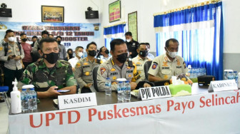 Karo Ops Polda Jambi Ikuti Vaksinasi Bersama Kabareskrim