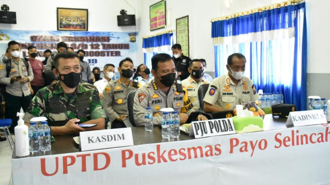 Karo Ops Polda Jambi Ikuti Vaksinasi Bersama Kabareskrim