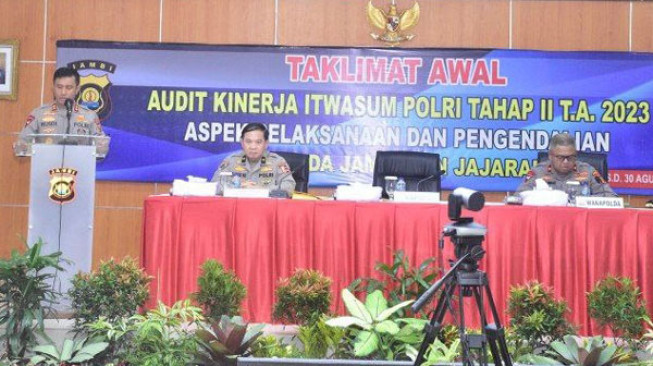 Kapolda Jambi Buka Taklimat Awal Audit Kinerja Itwasum Polri Tahap II 2023