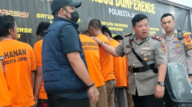 Polresta Jambi Amankan 19 Pelaku Narkoba, Tiga Pelaku berasal dari Aceh dan Sumbar