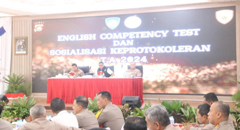 Divisi Hubungan Internasional Polri Gelar English Competency Test (ECT) di Polda Jambi, Guna Penugasan ke Luar Negeri