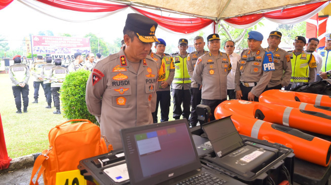 Kapolda Jambi Cek Kesiapan Personil serta Sarana dan Prasarana di Polres Tanjab Timur