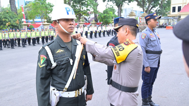 Kapolda Jambi Pimpin Apel Gelar Pasukan Operasi “Mantap Praja Siginjai 2024"