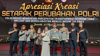 Polda Jambi Raih Juara Pertama Lomba E-Rohani pada Malam Apresiasi Kreasi 'Setapak Perubahan Polri'