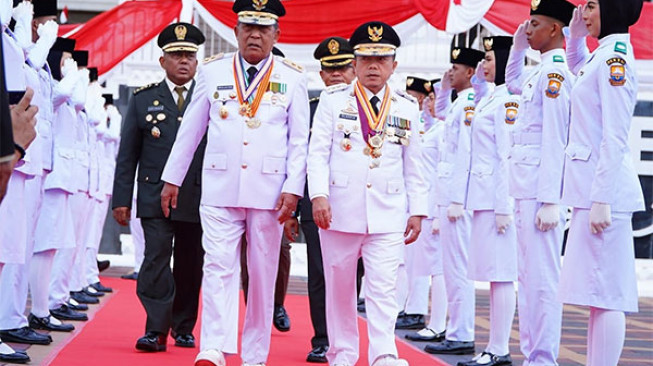 Danrem 042 Garuda Putih Pimpin Upacara Penurunan Bendera Merah Putih