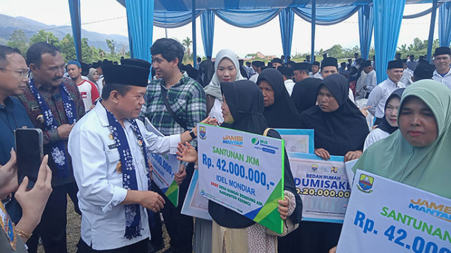 BPJS Ketenagakerjaan Salurkan Santunan Jaminan Kematian Saat Launching Dumisake