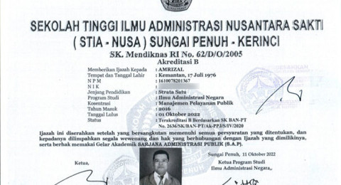 Diduga Pakai Ijazah SMP Orang Lain, Anggota DPRD Provinsi Jambi Ini Malah Punya Ijazah Sarjana