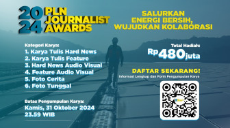 Pendaftaran PLN Journalist Award  2024 Tinggal Sebulan Lagi, Kirimkan Karya Jurnalistik Terbaikmu!