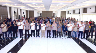 Polda Jambi Jajaran dan Insan Pers Berbagi Pengalaman dan Saling Curhat