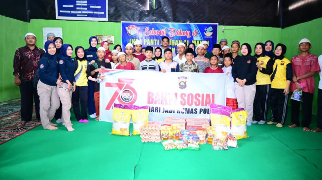 Dies Natalis Humas Polri, Polda Jambi Tunaikan Bakti Sosial.