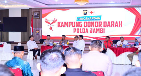 Polda Jambi Jadi Polopor Kampung Donor Darah Pertama di Indonesia