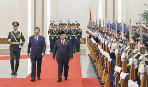 Prabowo Subianto dan Xi Jinping