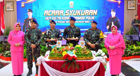 Syukuran HUT Ke-79 Korps Brimob Polri ,Wakapolda Jambi Tekankan Kepercayaan Diri yang Kuat.