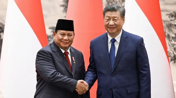 Presiden RI, Prabowo Subianto, dan Presiden China, Xi Jinping | foto : narasi.tv