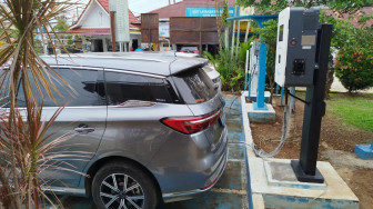 Jelang Nataru, PLN UID S2JB Tambah Fasilitas Stasiun Pengisian Kendaraan Listrik Umum di Muara Bungo