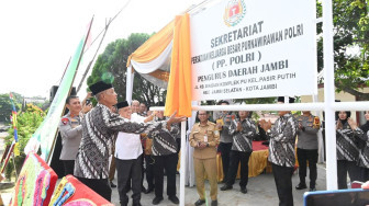 Kapolda Jambi Lantik Pengurus Daerah Purnawirawan Polri (PP) Polda Jambi.