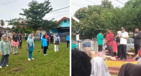 Senam Akbar, Bergoro, Cek Kesehatan Cara Warga RT 33 Simpang Tiga Sipin Membangun Kolaborasi dan Sinergi