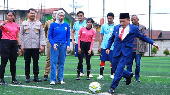 Puluhan Wartawan Jambi Ikuti Turnamen Mini Soccer HUT 87 LKBN Antara