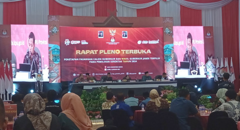 KPU Tetapkan Haris - Sani Pemenang Pilgub Jambi 2024