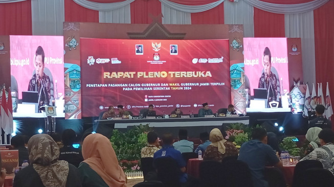 KPU Tetapkan Haris - Sani Pemenang Pilgub Jambi 2024