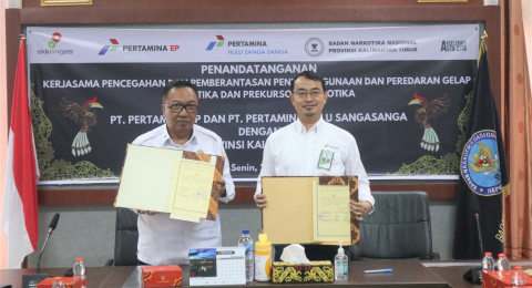 Lindungi Tempat Kerja dari Narkotika, Pertamina Hulu Indonesia Zona 9 Bersinergi dengan BNN Kalimantan Timur