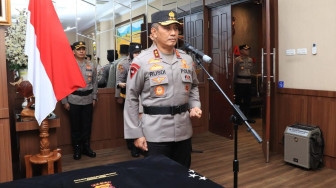 Kapolda Pimpin Upacara Penyerahan Jabatan Dirreskrimum,Dirpamobvit dan Kapolresta Jambi