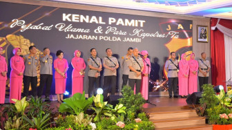 Polda Jambi Gelar Acara Kenal Pamit PJU dan Penandatanganan Parasasti Pembangunan Gedung Polda Jambi