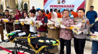 Dua Bulan, Polda Jambi Ungkap Narkoba Senilai 16 Miliar dan Dimusnahkan