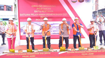 Mendukung Pemenuhan Gizi Bagi Anak Sekolah, Polda Jambi Bangun Dapur Satuan Pelayanan Pemenuhan Gizi.