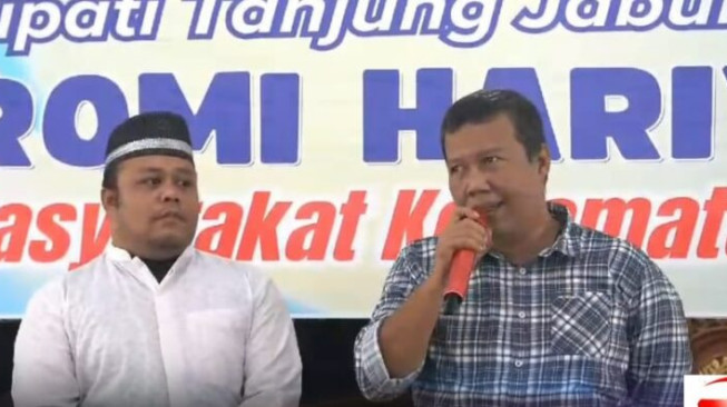 Akhir Jabatan, Bupati dan Wakil Bupati Tanjabtim Kunjungan ke Mendahara Ilir